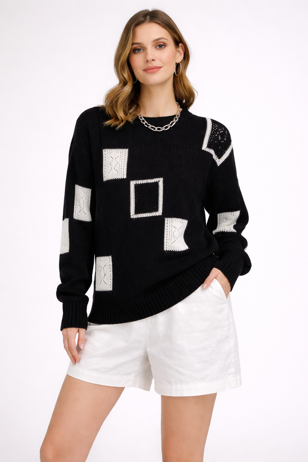 AtelierDelHaus Plaid Knit