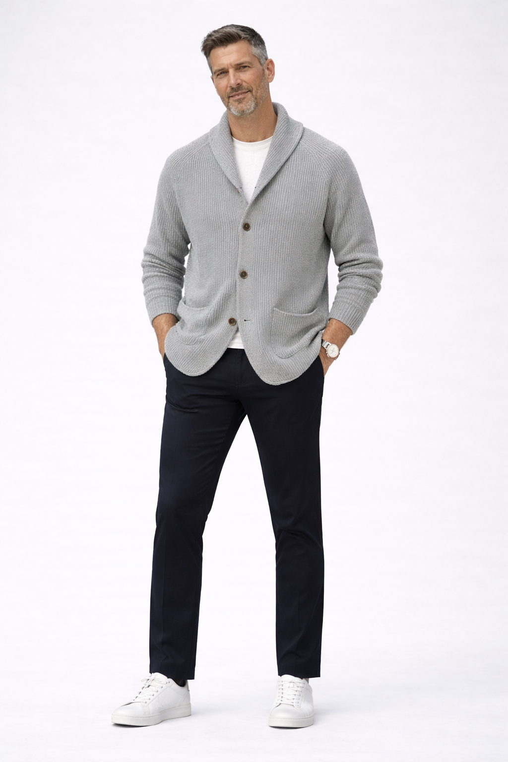 Heritage | Herren-Cardigan aus Baumwolle