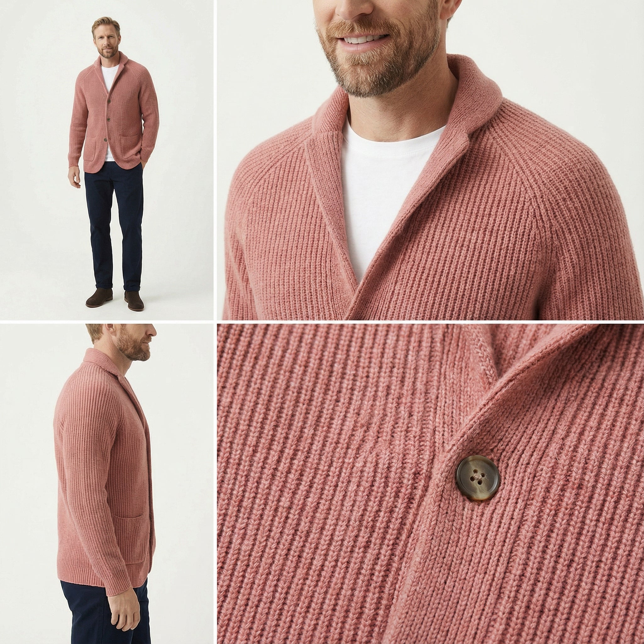 Heritage | Herren-Cardigan aus Baumwolle