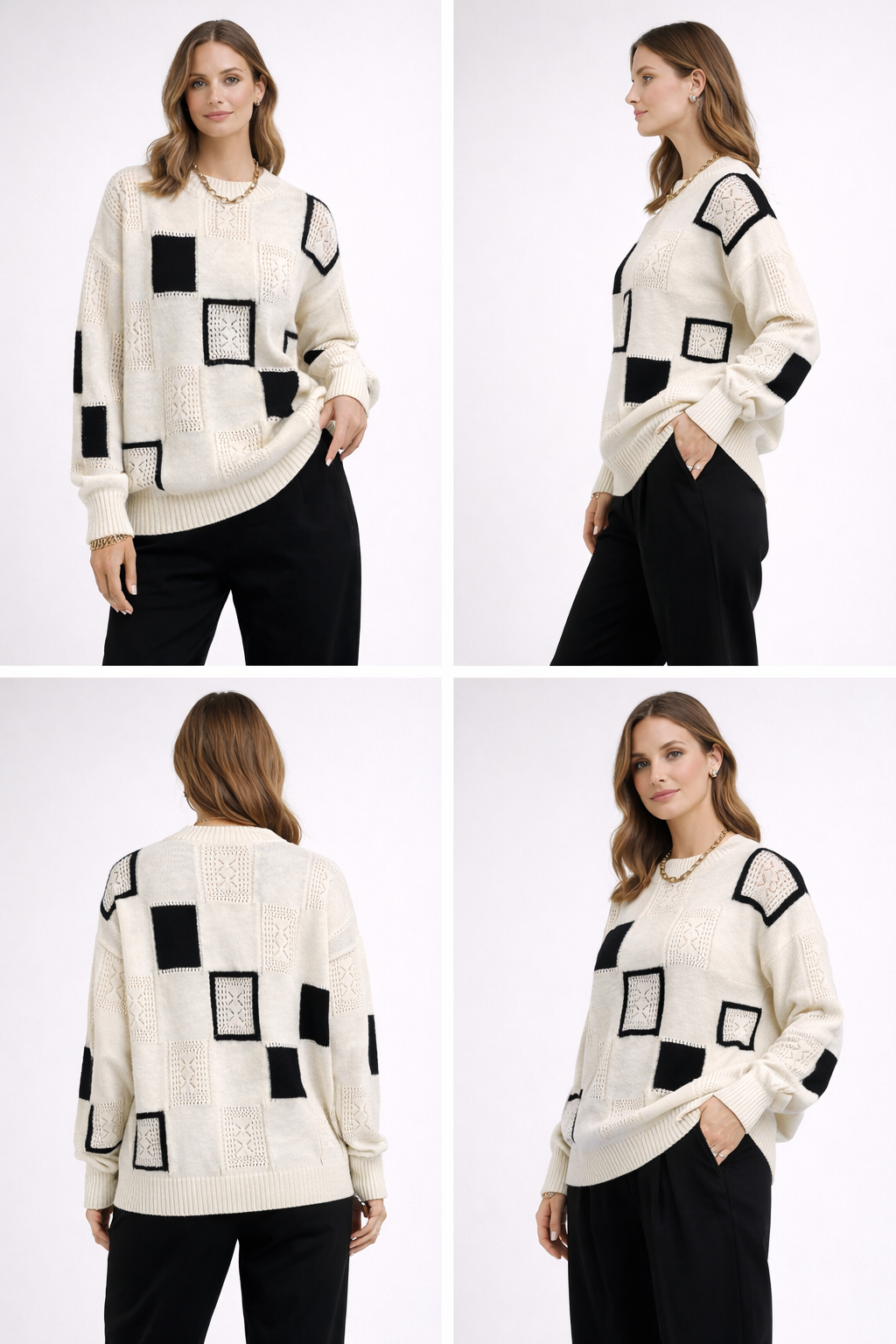 AtelierDelHaus Plaid Knit