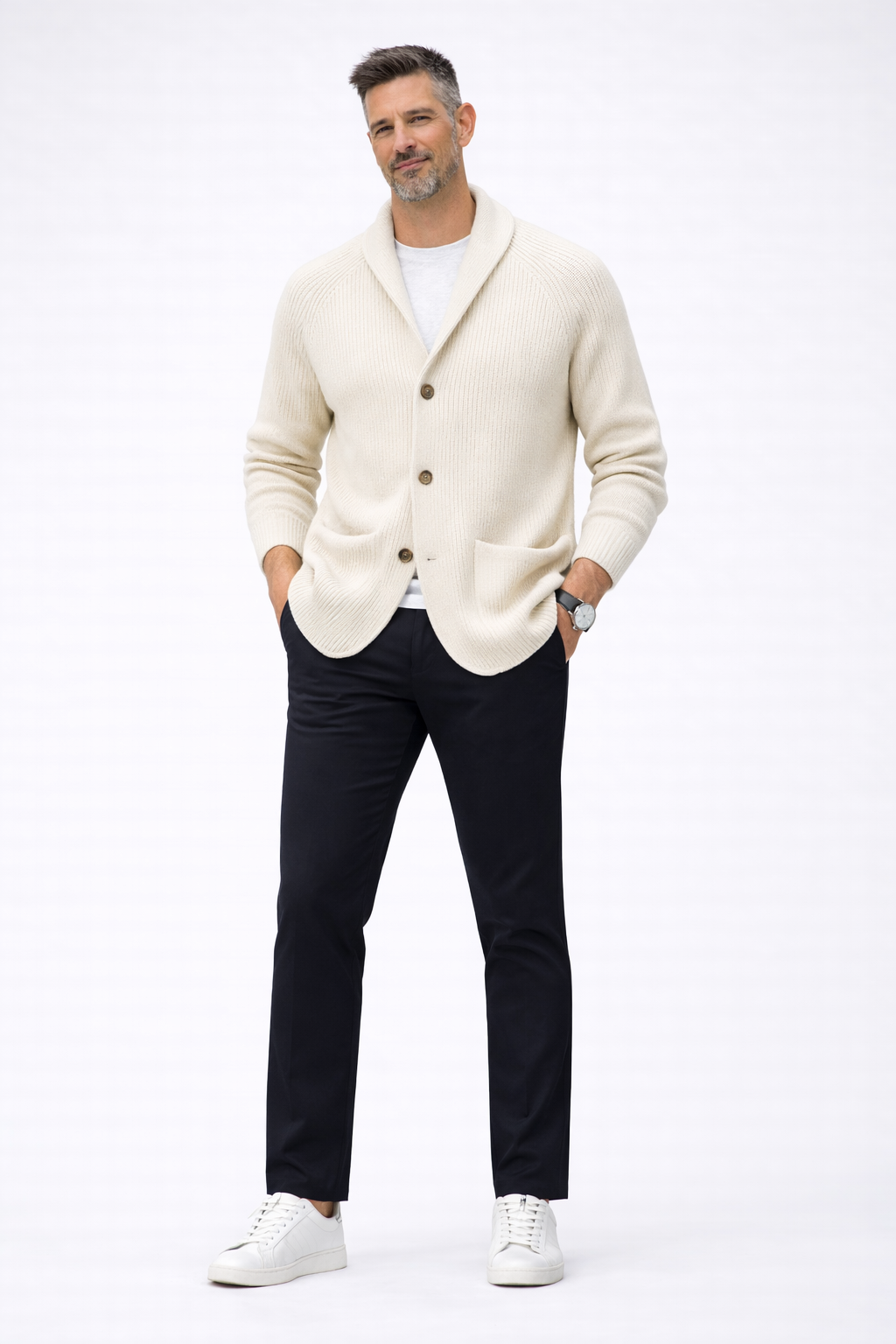 Heritage | Herren-Cardigan aus Baumwolle